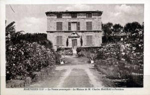 Maison du Chemin de Paradis à Martigues, de face Maison du Chemin de Paradis à Martigues, de face
