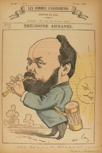 Théodore Aubanel, caricature Théodore Aubanel, caricature