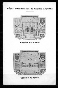 Coquilles de l'épée d'acadaémicien de Ch. Maurras Coquilles de l'épée d'acadaémicien de Ch. Maurras