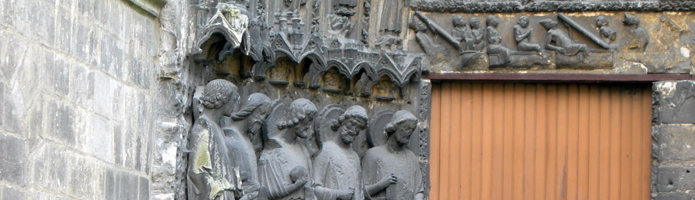 Cath. Saint-André, Bordeaux, porte royale, détail