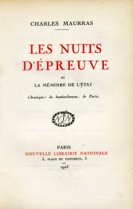 Les Nuits d'épreuve - 1