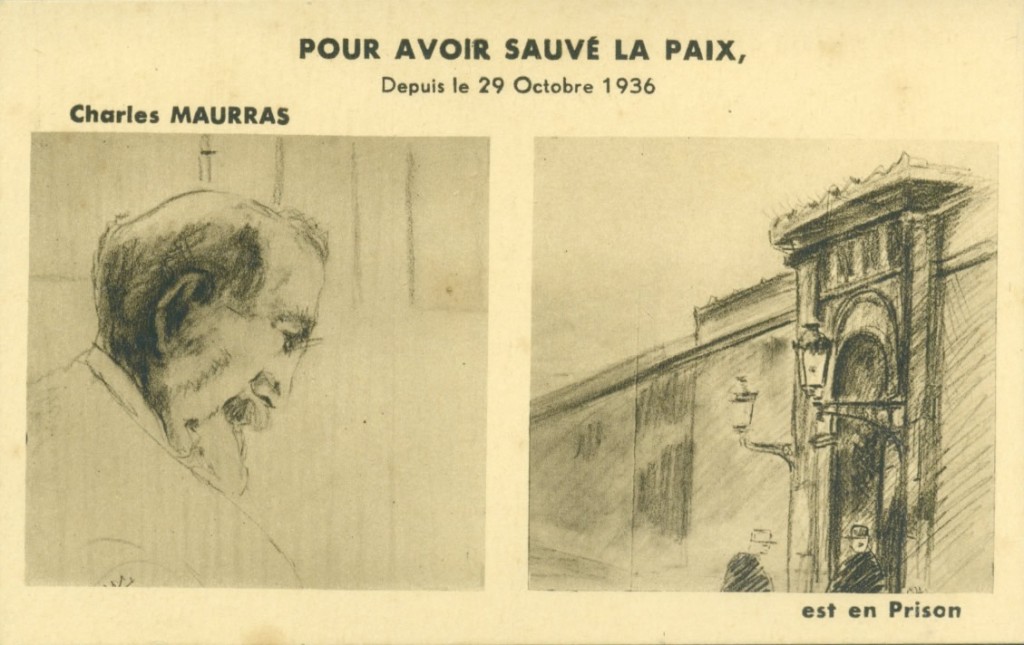 Charles Maurras en prison en 1936