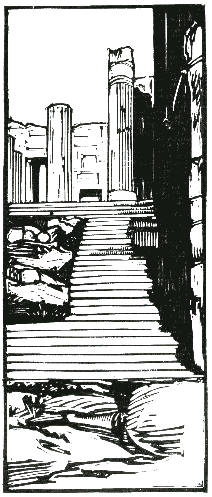 Illustration 8 de Renefer pour Athènes antique de Charles Maurras en 1927.