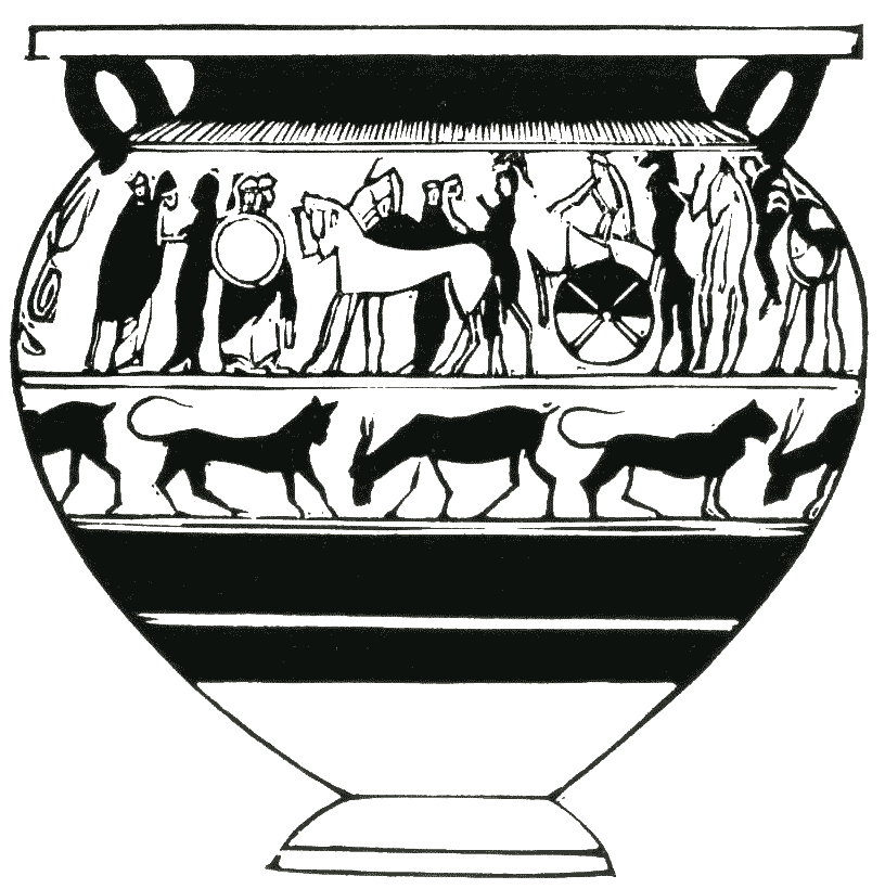 Illustration 17 de Renefer pour Athènes antique de Charles Maurras en 1927.